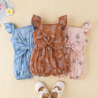 ruffles baby girl clothes 2022 baby romper newborn summer baby clothes new born girl cotton romper girl 12 to 18 months