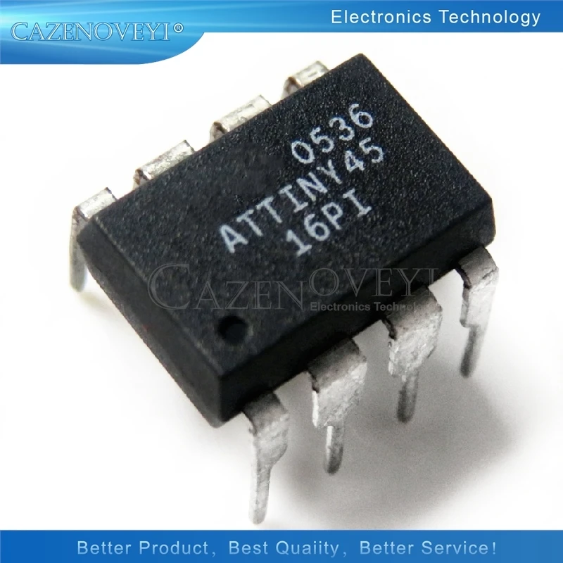 10pcs/lot ATTINY45-20PU ATTINY45-16PI ATTINY45 DIP-8 In Stock