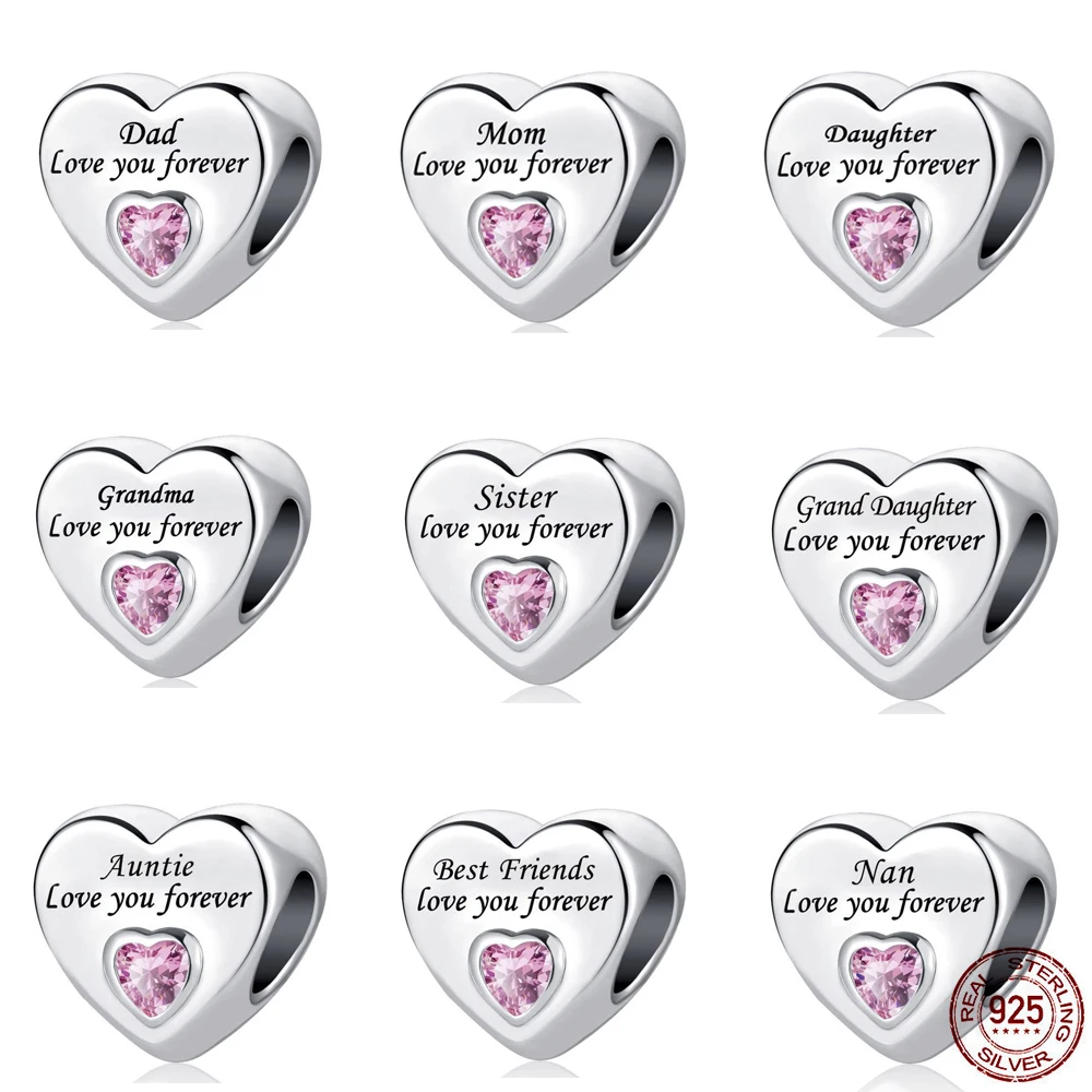 Женское колье из серебра 925 пробы с подвеской «Love You Forever Dad»