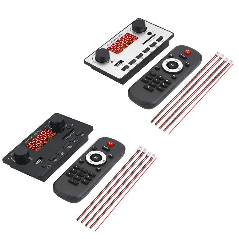 

MP3 Bluetooth-совместимая плата WMA WAV декодера 12 в беспроводной модуль цветной экран AUX USB TF FM модификация H8WD