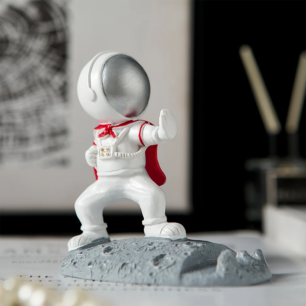 

Кронштейн для фотографирования астронавта, креативное украшение для дома, астронавт из смолы, маленькая скульптура, настольное украшение, ...