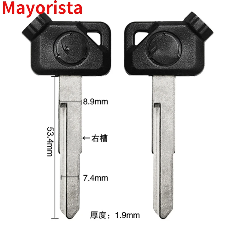 Mayorista Blank Key Motorcycle Replace Uncut Keys For YAMAHA Magnet Anti-theft Lock VOX BWS JOG EVO ZR 50 100 125 4V VOX50 VINO