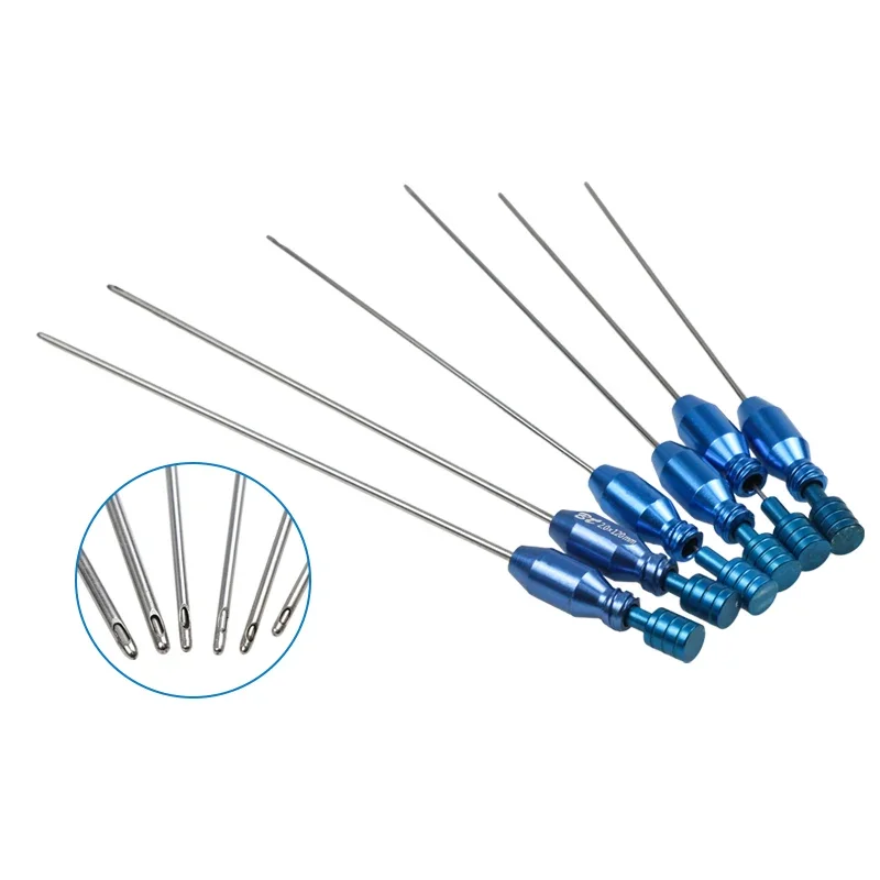 6 шт. канюля для липосакции с одним отверстием игла чистящей трубкой набор