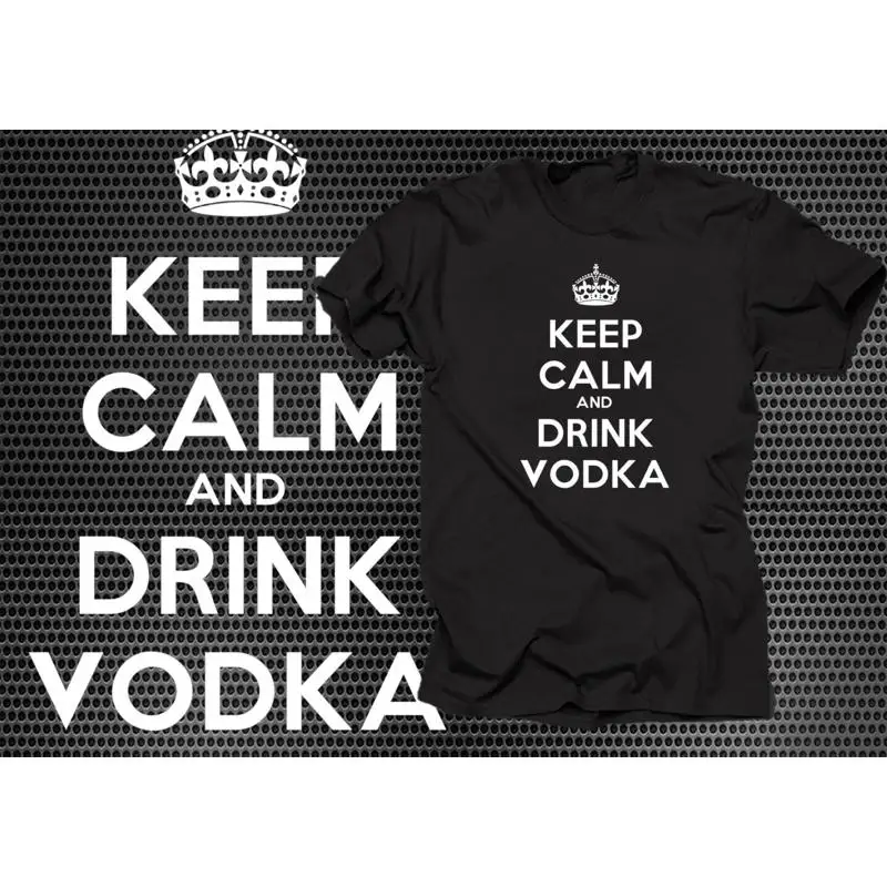 Фото Футболка Keep Calm And Drink Vodka Bar Funny Party №1