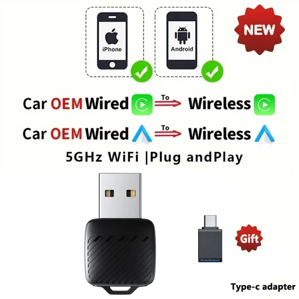 

Адаптер OEM Для CarPlay И Android Auto (проводной И Беспроводной) Для Audi, Toyota, Mazda, Nissan, Chevrolet, Suzuki, Subaru
