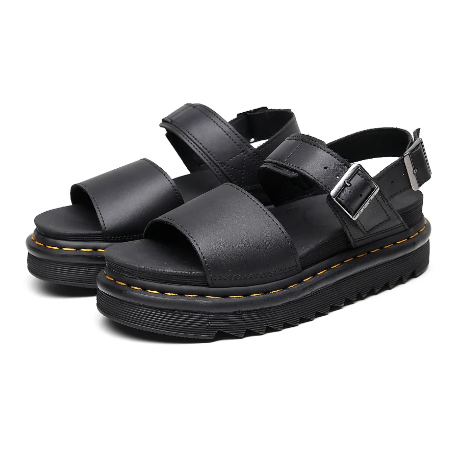 

Сандалии Martens женские кожаные, удобная мягкая обувь на толстой подошве, большие размеры 44, на лето
