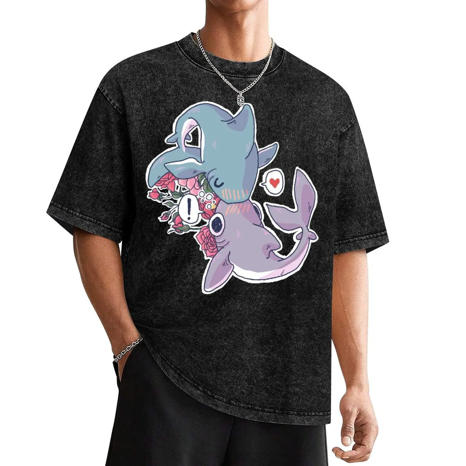 Футболка Sharky Smooches новое издание комплект одежды мужские футболки с рисунком