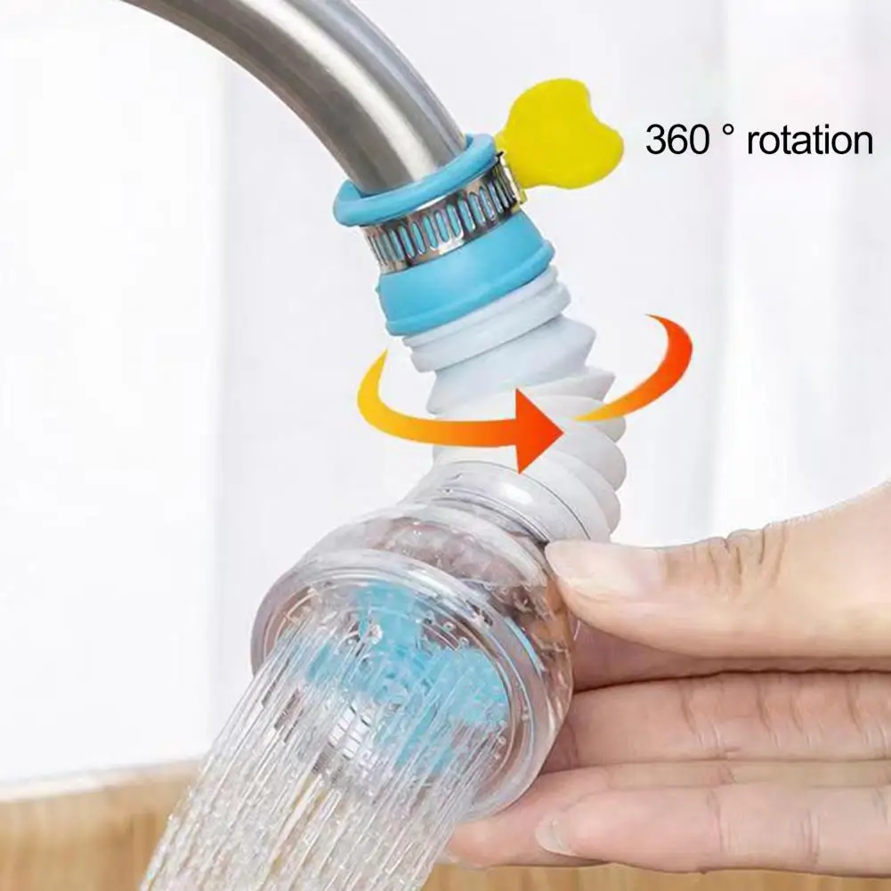 

Faucet Filter 360 Degree Rotation Removable Splash-proof Sink Water Faucet Tap Extender Nozzle Filter Flexible Kitchen Supplies
