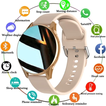 ZODVBOZ New Women Bluetooth Call Smart Watch HeartRate Blood Pressure Monitoring Smartwatches IP67 Waterproof Men Smartwatch+Box 1