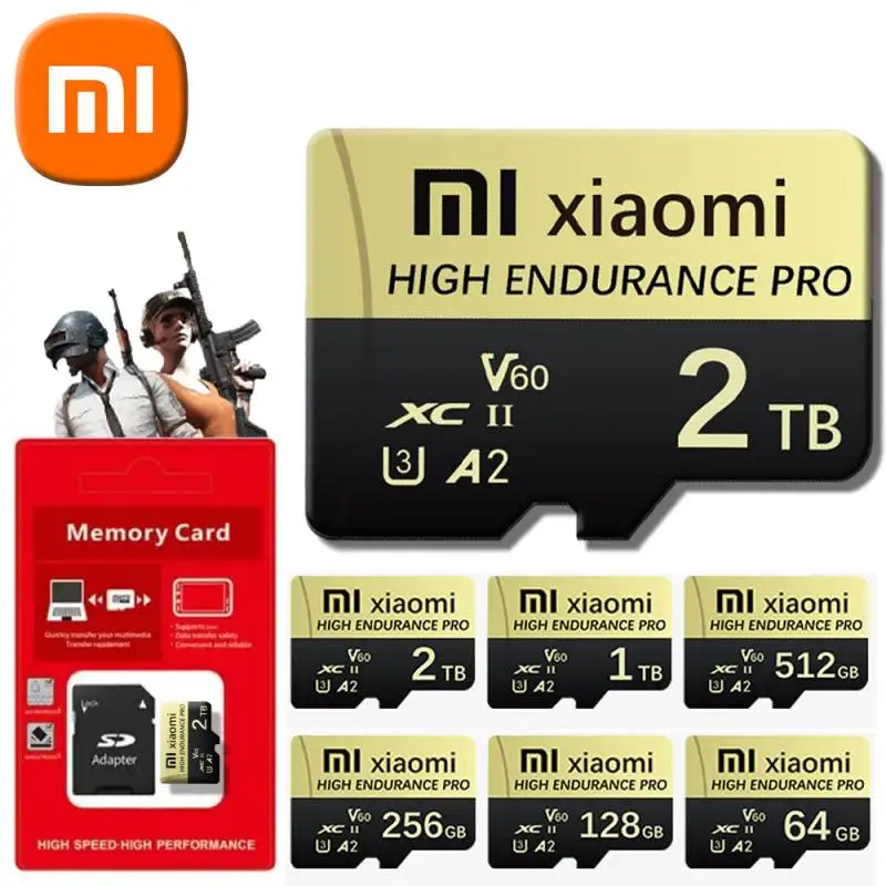 Карта памяти Xiaomi 2 ТБ U3 1 512 ГБ Micro TF SD карта 128 256 V30 4K Full HD флеш-карта для