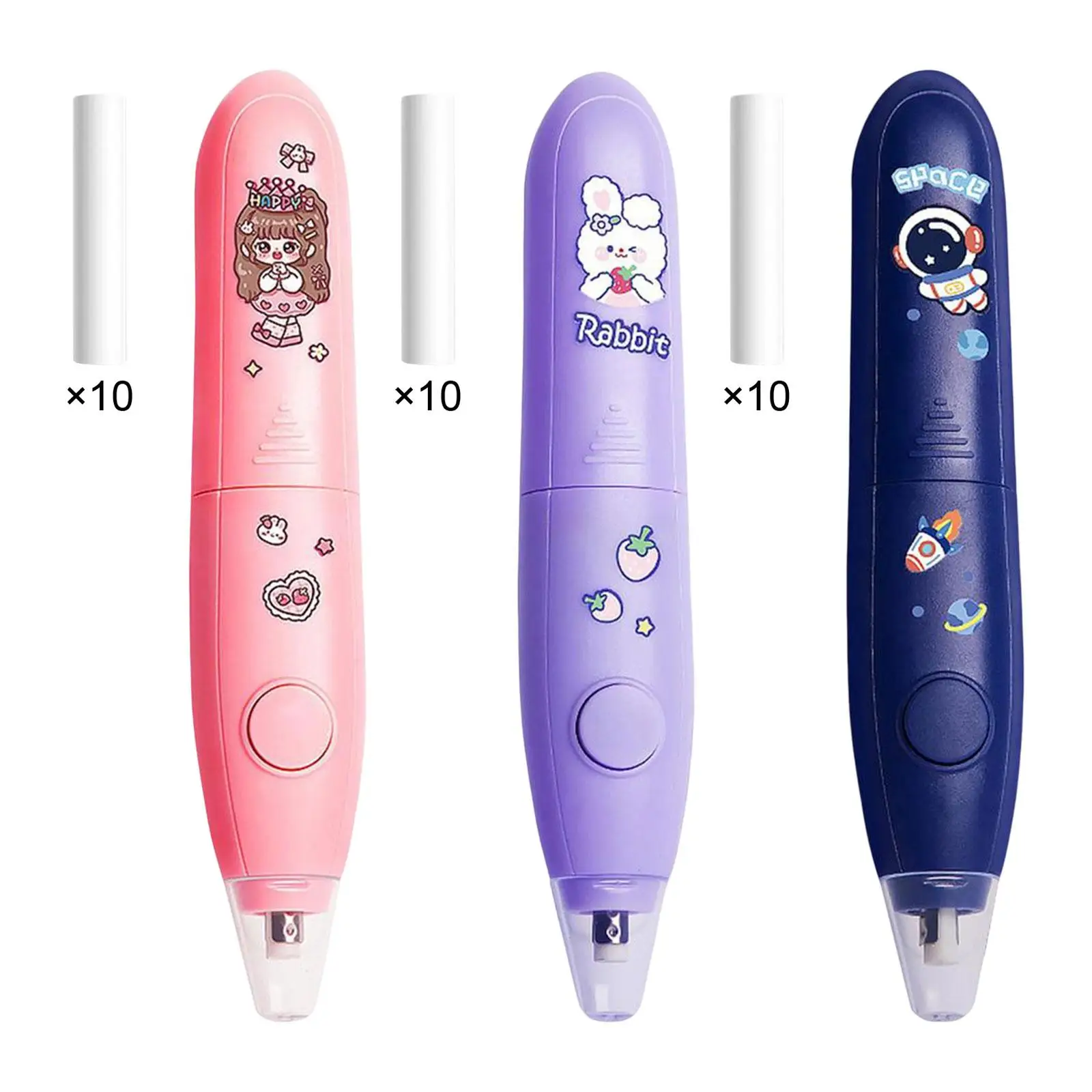 

Electric Eraser with 10 Refills Kids Adults Sketch Highlight Automatic Eraser for Art Project Painting Artists Writing Sketching