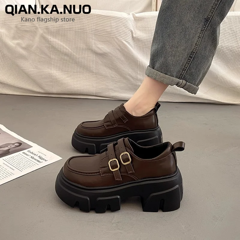 Женская обувь осенние оксфорды Modis без шнуровки женская в британском стиле