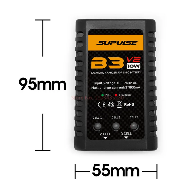 Модель Oulan B3ac зарядное устройство для литиевых батарей 7 4 В 11 1 два зарядных порта