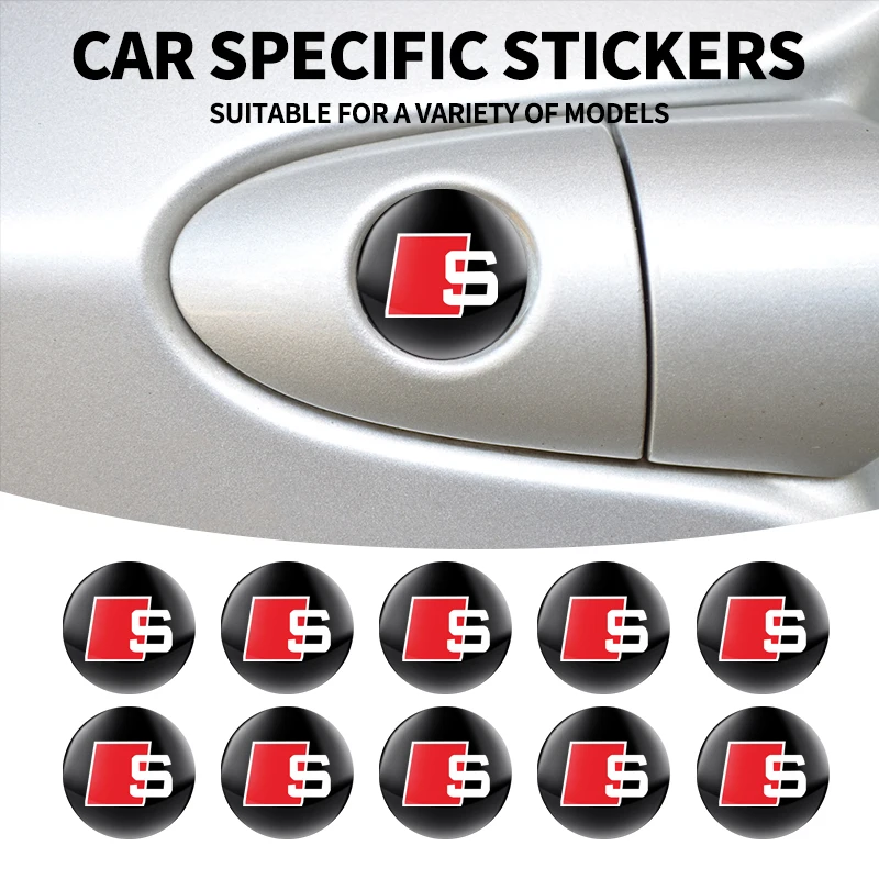 Наклейки на замочную скважину автомобиля антиблокирующие для Audi S line Cadillac Land Rover
