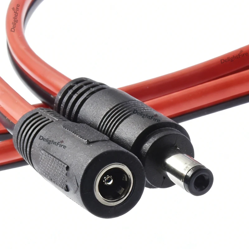 

DelightFire Удлинительный кабель постоянного тока красный/черный 5,5 мм 2,1 мм 12В
