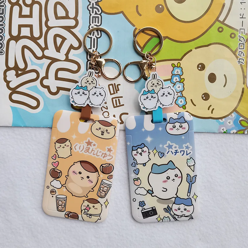 Chiikawa Kawaii держатель для визитных карточек брелок с изображением мультфильма