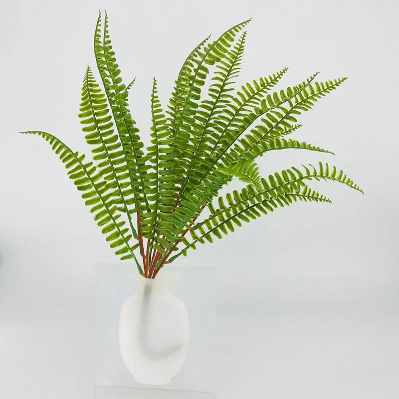 

Simulated Plant Leaf Flower Green Soft Glue Aquatic Grass Leaf Persian Fern Grass Wedding Home Pastoral Decoration Accessories