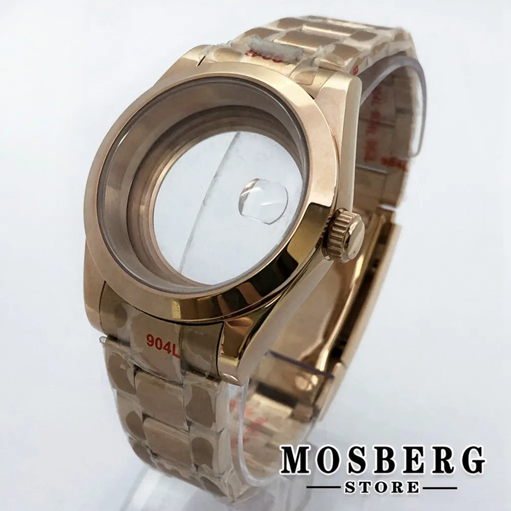 36mm 39mm Watch Case Sapphire Glass Solid Stainless Steel For NH35 NH36 ETA2824 2836 Miyota8215 8205 821A PT5000 ST2130 Movement