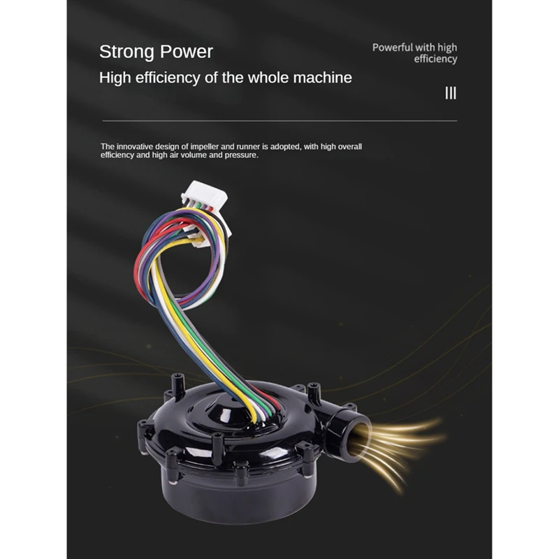 Бесщеточный центробежный воздуходувка 24 В постоянного тока WS7040 7040 Вентилятор 6 5