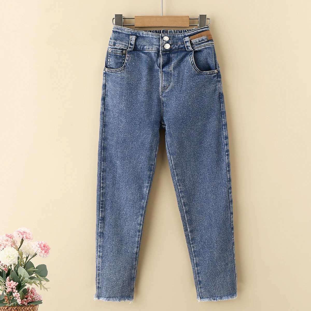 

Baby Kids Jeans for Girls Pants Children Pencil Trousers School Clothes Spring Autumn Costumes for Teenagers 6 8 10 11 13 Years