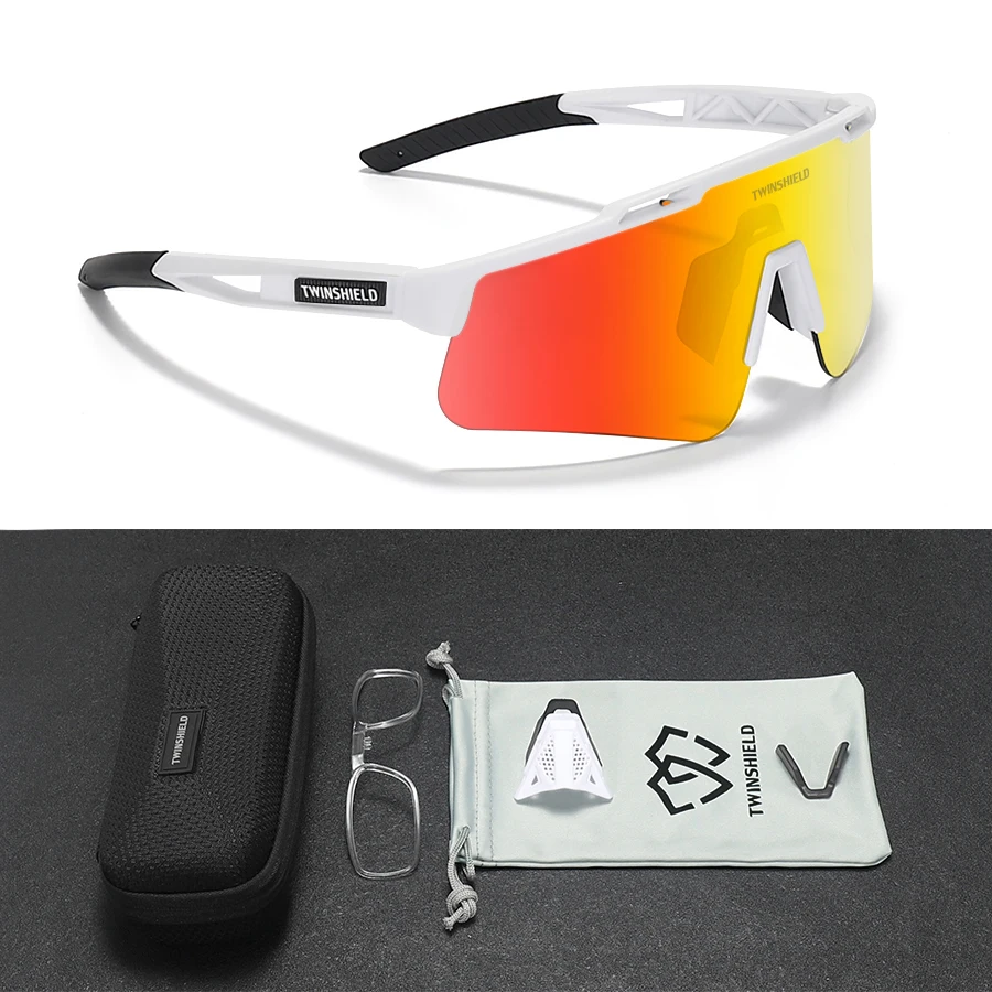 

202 TWINSHIELD Men's Bicycle Cycling Glasses Sports Outdoor MTB Goggles Road Competition Off-road Women‘s Bike Sunglasses