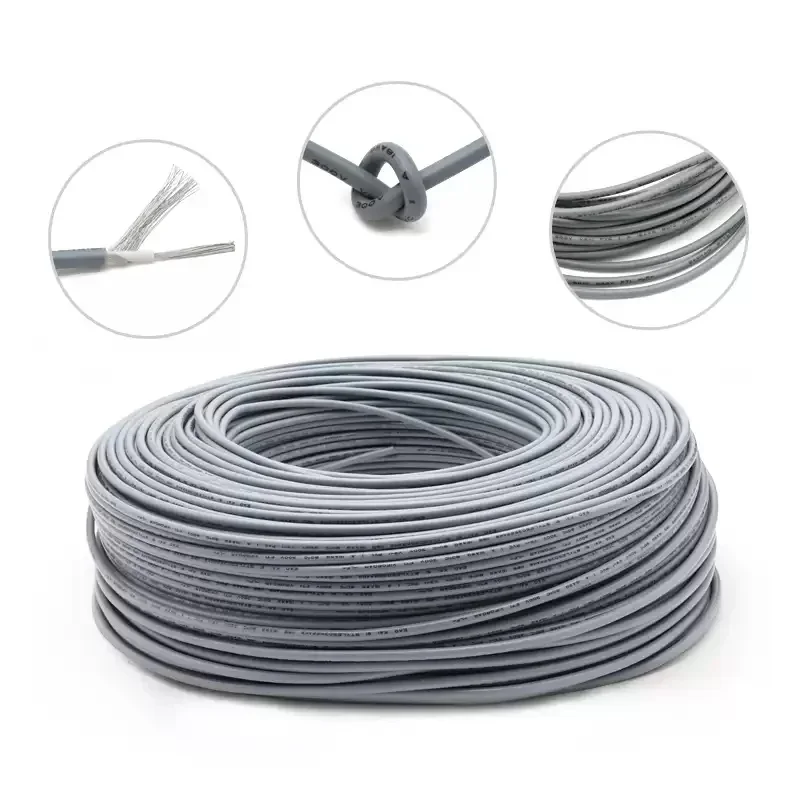 Фото Экранированный провод сигнальный кабель 10, 12, 14, 16, 18, 20-28 AWG UL1185 Электронный медный сигнальный экранный кабель Канальный аудио одноядерный 1C №5