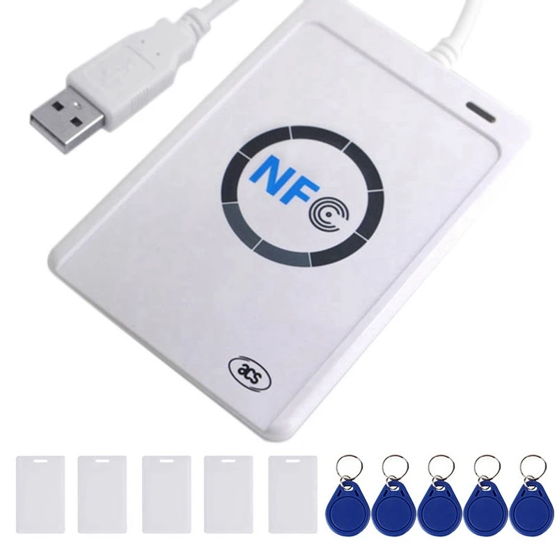 

Hot-NFC Reader ACR122U USB Contactless Smart IC Card Writer And Reader Smart RFID Copier Duplicator UID Changeable Tag Card