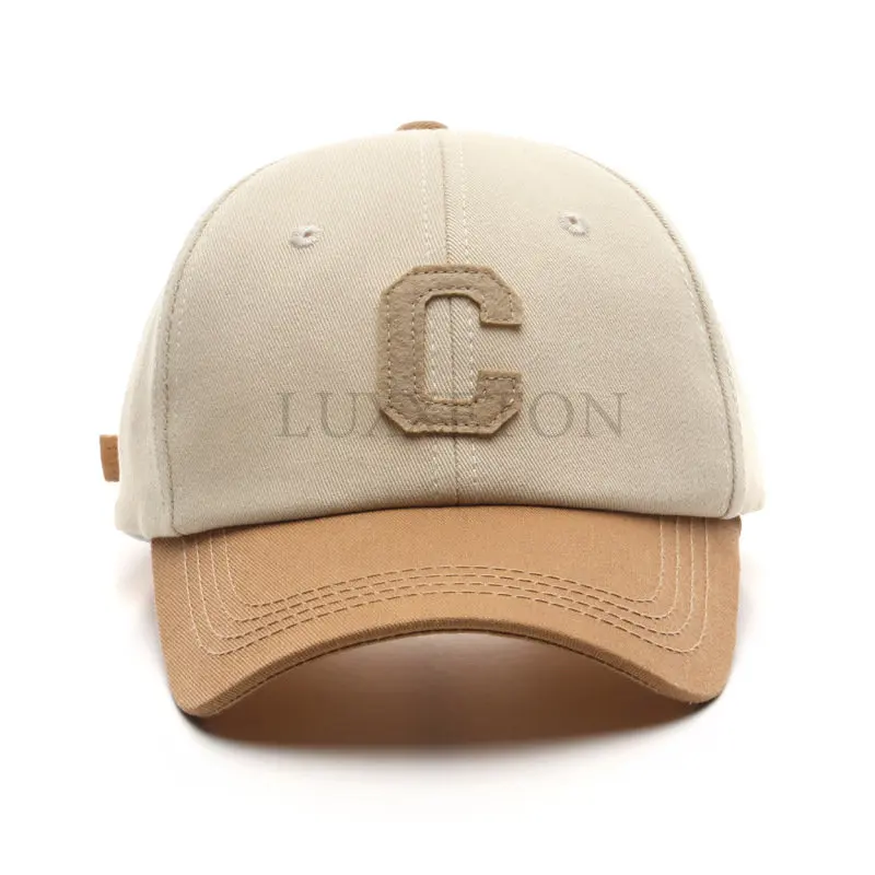 

Cotton Baseball Cap for Women and Men Casual Snapback Hat Fashion Letter C Patch Hat Summer Sun Visors Caps Unisex