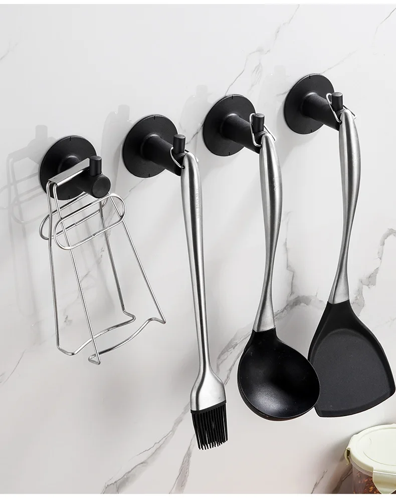 

Stainless Steel Heavy Duty Door Hanger Towel Robe Clothes Cabinet Closet Sponges Wall Hook for Bathroom Bedroom Kitchen