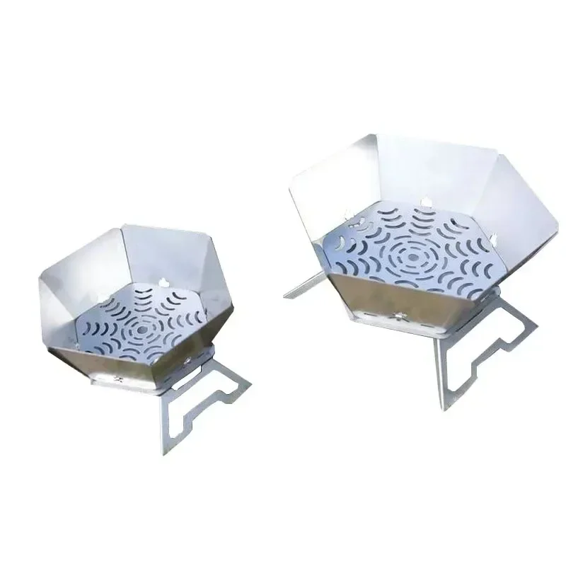 Кемпинговая мангал складная печь для костра портативная горелка дров уличная