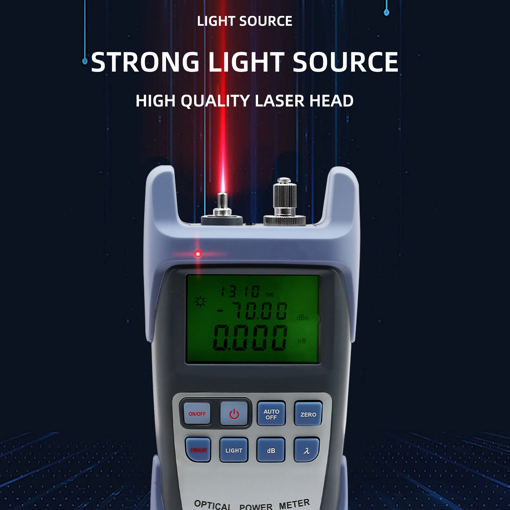 Оптический измеритель мощности параметры от + 10 дБм и 1 мВт 5 км тестер оптических
