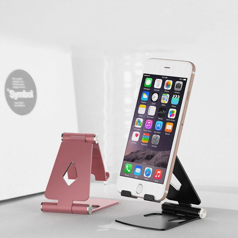 

Creative Metal Folding Tabletop Storage Tablet Stand is Universal Cell Phone Stand Live TV Show Lazy Bracket