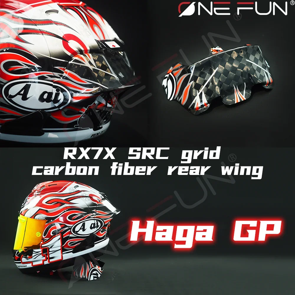 Фото Карбоновый окрашенный спойлер для RX7X/V/RC-GP Red/Fire Haga GP TAKUMI, окрашенное заднее крыло-«утиный хвост», дефлектор, задняя накладка №3