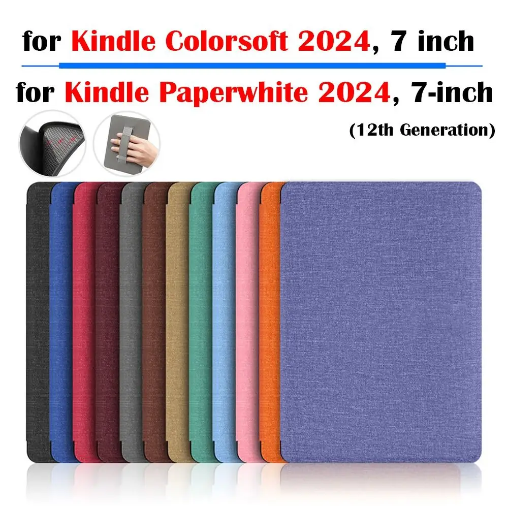 Мягкий чехол из ТПУ Colorsoft с поддержкой рук Kindle Paperwhite 2024 7 дюймов (12 поколений)