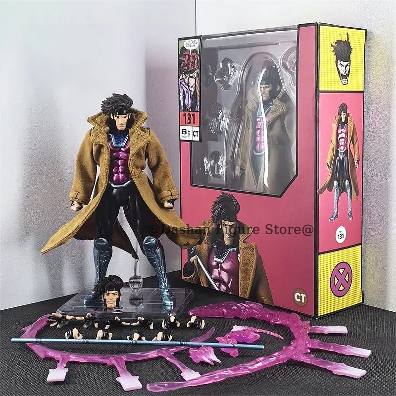 Фото Фигурка CT Toys X-Men Gambit, 17 см, подвижная коллекция ПВХ, COMIC Ver. Mafex 131 X Мужская фигурка Remy Etienne LeBeau, модель игрушки №2