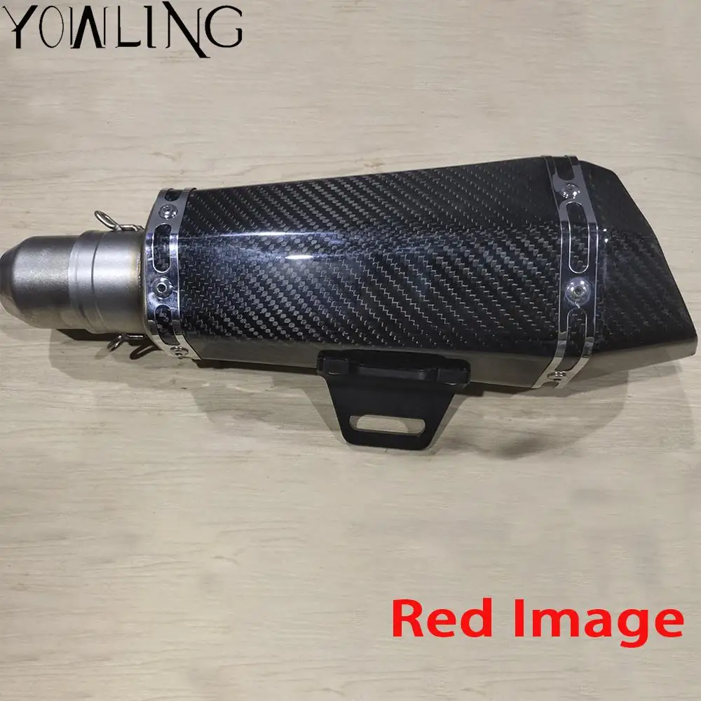 Выхлопная труба из углеродного волокна для мотоцикла глушитель выхлопной трубы