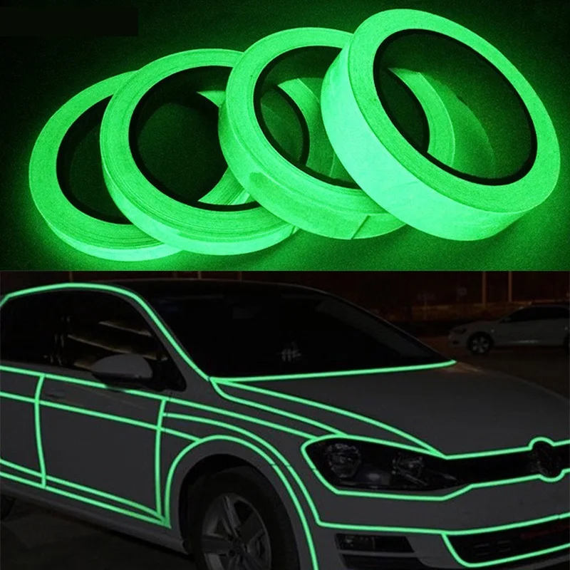 

ZUIDID Luminous Tape Green Reflective 5M Glow In The Dark Stage Staircase Decorative Sticker Home Decoration Fluorescent