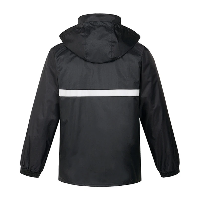 Светоотражающий дождевик брюки костюм дорожный непромокаемый с разрезом пончо