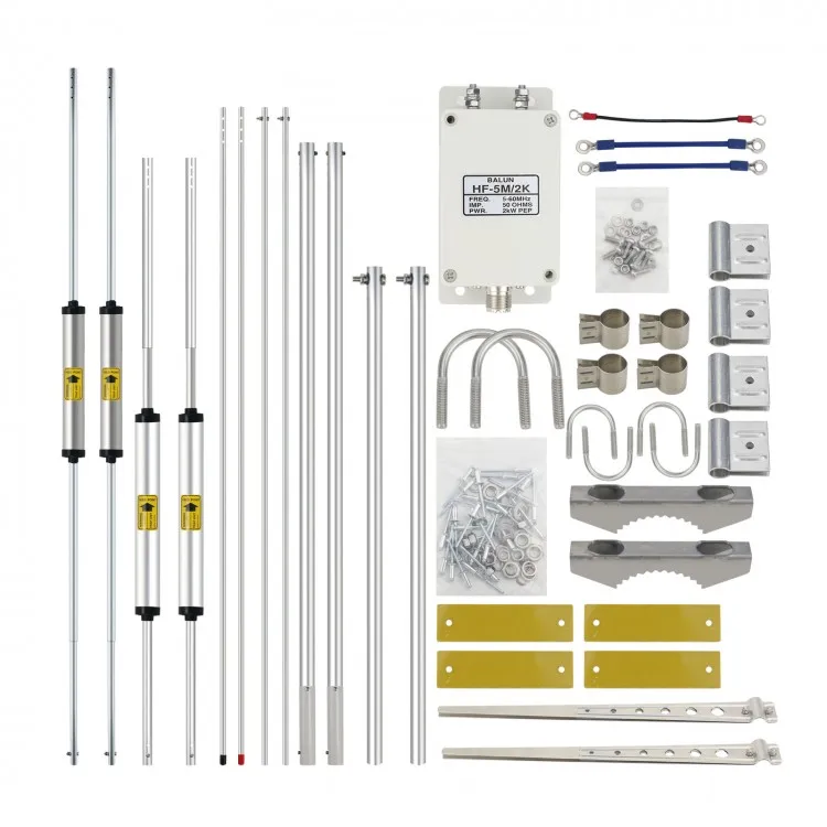 

750V 5 Bands 7M-14M-21M-28M/29M-50M High Efficiency Low Noise Shortwave V Antenna