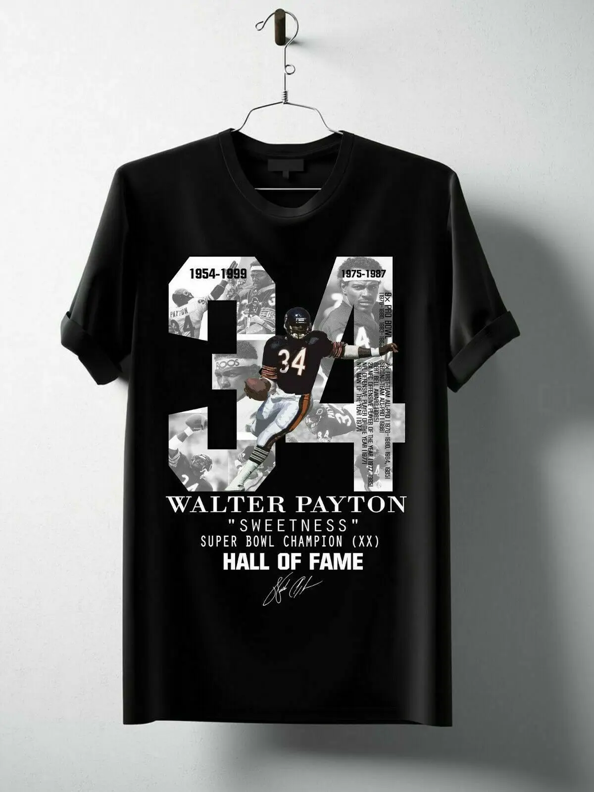 

34 YEARS OF WALTER PAYTON American football 15 SHIRT