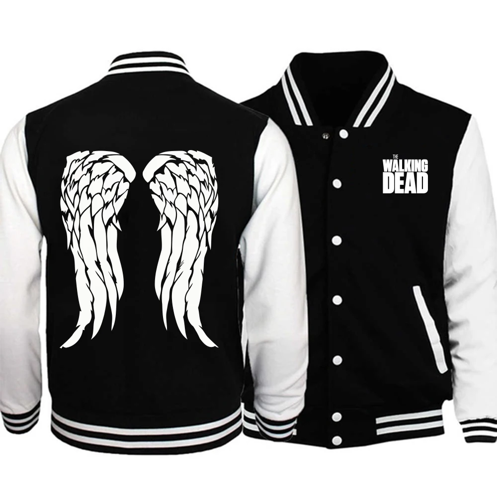 

Hot Horror Tv Series Printed Jacket Men Women Couple Baseball Jacket Hiphop Coat Streetwear Autumn Winter Clothes