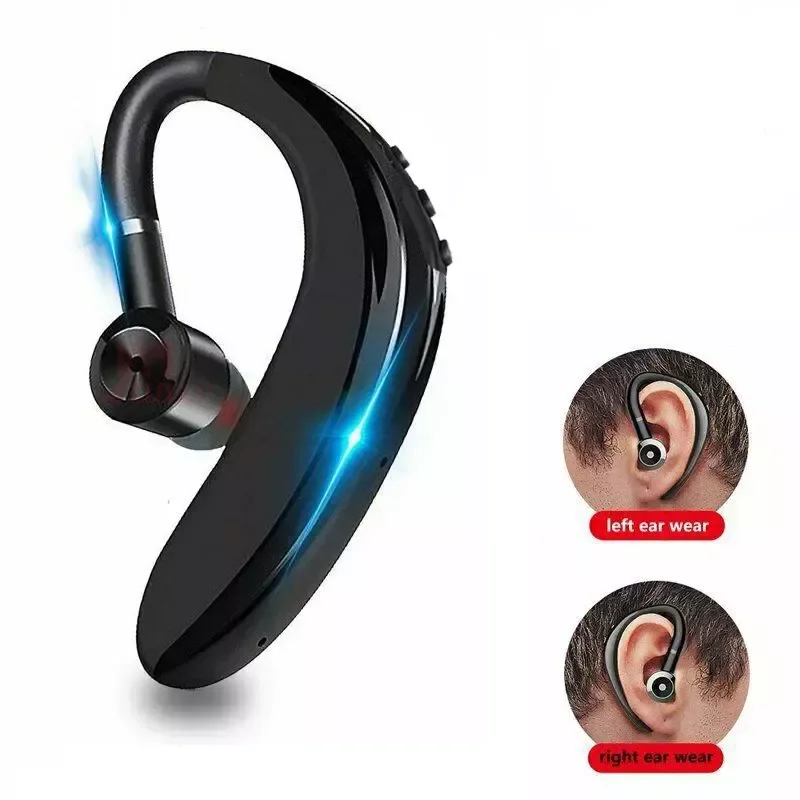 Wireless Bluetooth-compatible Earphone Single Ear Hook Business Stereo Headset Waterproof Sports Earbud With Microphone