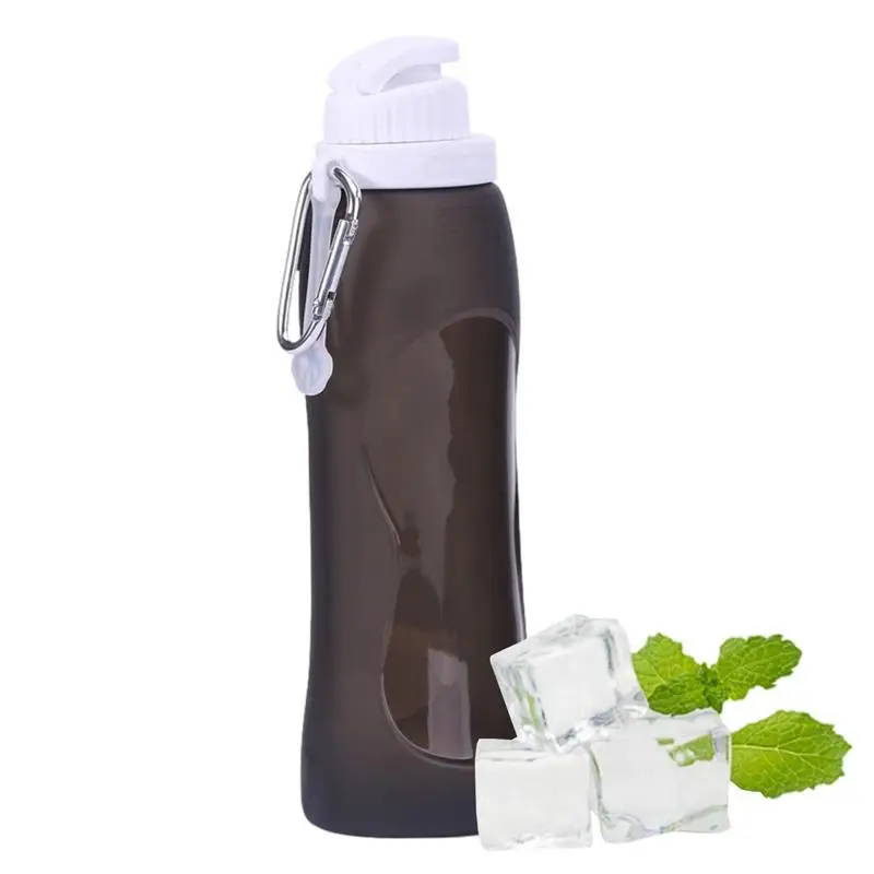 

Foldable Water Bottle Hiking Water Bottles Foldable 500ml Sports Outdoor Bottle Reusable Kids Water Bottle For Travel Running