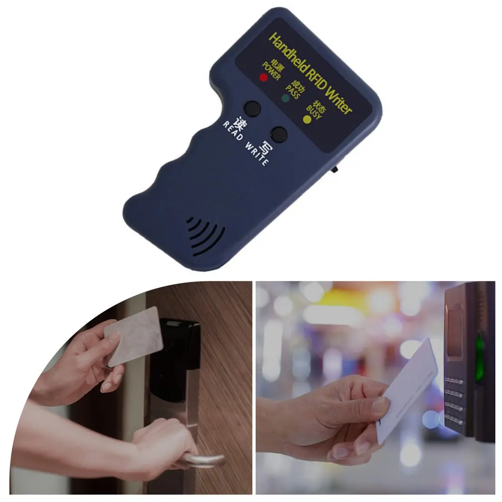 

RFID Card Reader Copier Writer Duplicator Programmer Rewritable ID Keyfob Tags Handheld 125Khz Copier small and easy to carry