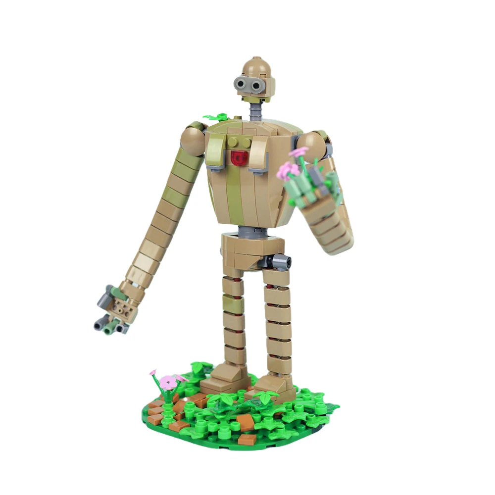 MOC Castle Sky City Laputa Robot Soldier Figure Building Blocks Set Character Brickheadz Brick Model Toys For Children Kid Gifts images - 6