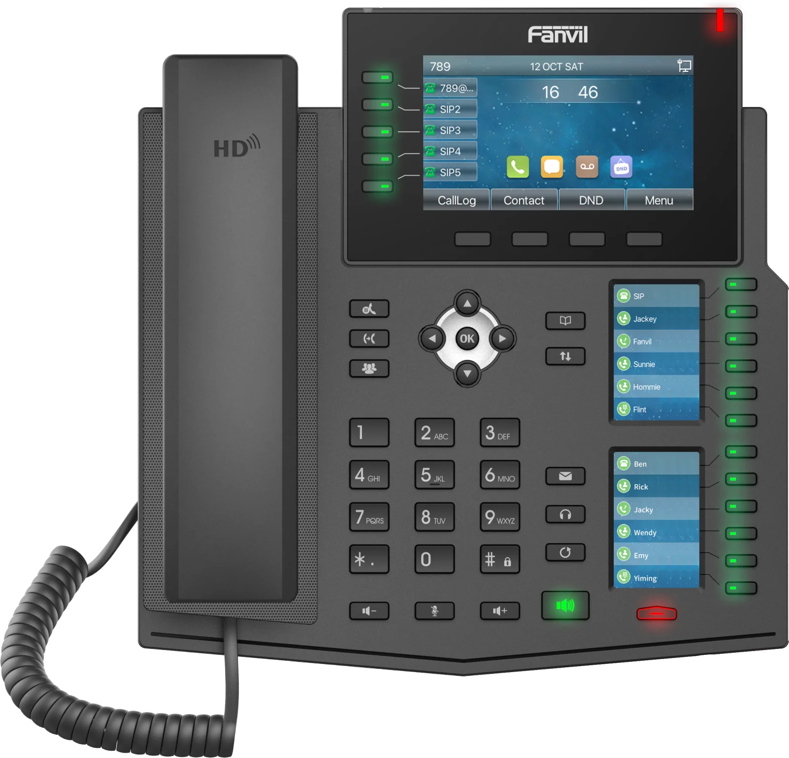 

Black Voip Phone X6U Ethernet Port Android 4.2 Dual 4.3 inch color screen gigabit SIP phone (three color screen) support POE