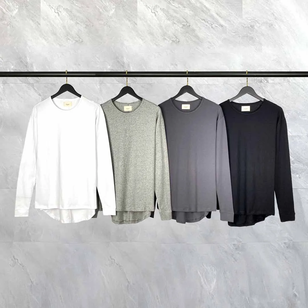 

High Quality Essentials 7th Colletion Basic Solid Long Sleeve T-shirts Men Women hip hop Streetwear Loose T-shirt 100% Cotton