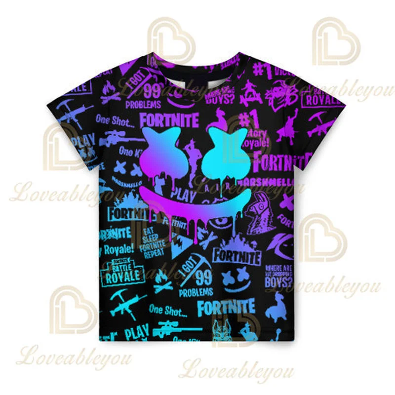 Футболка Fortnite 3D для мужчин и женщин футболка с рисунком крепости ночи детские