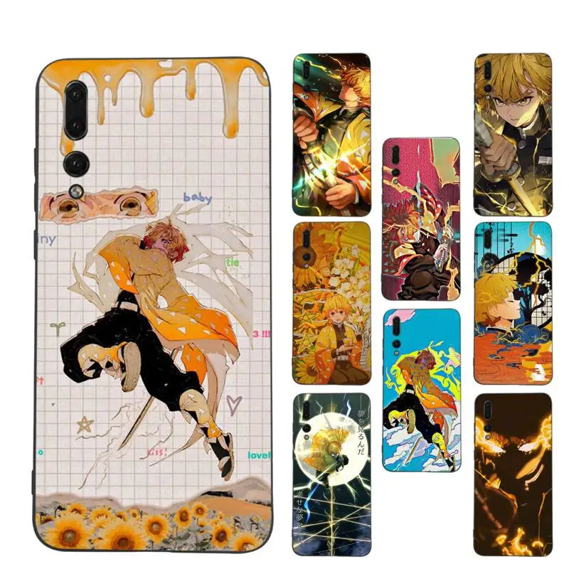 

Demon Slayer Agatsuma Zenitsu Phone Case Soft Silicone Case For Huawei p 30lite p30 20pro p40lite P30 Capa