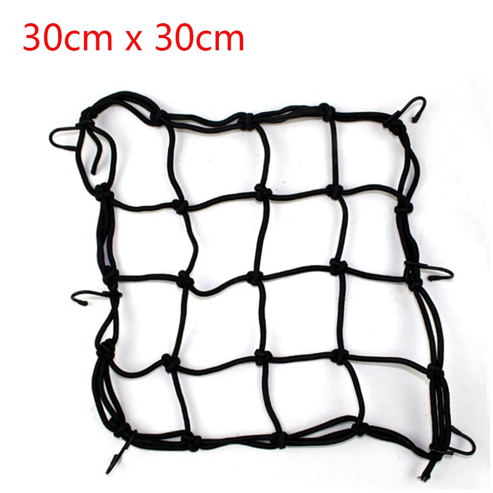 

Motorcycle Luggage Net Bike 6 Hooks Hold Down Fuel Tank Luggage Mesh Web Bungee Black Motorcycle Bike 6 Hooks Tank Car Styling